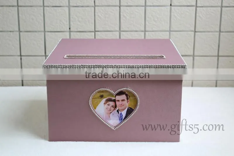 Luxury handmade wedding card holders with photo frame