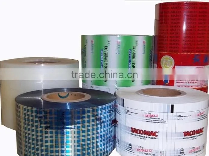 Top quality custom printed plastic packing film