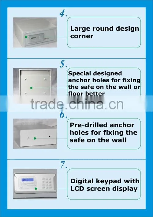 2014top sale hotel safety deposit box for laptop/ bank valuts doors for sale