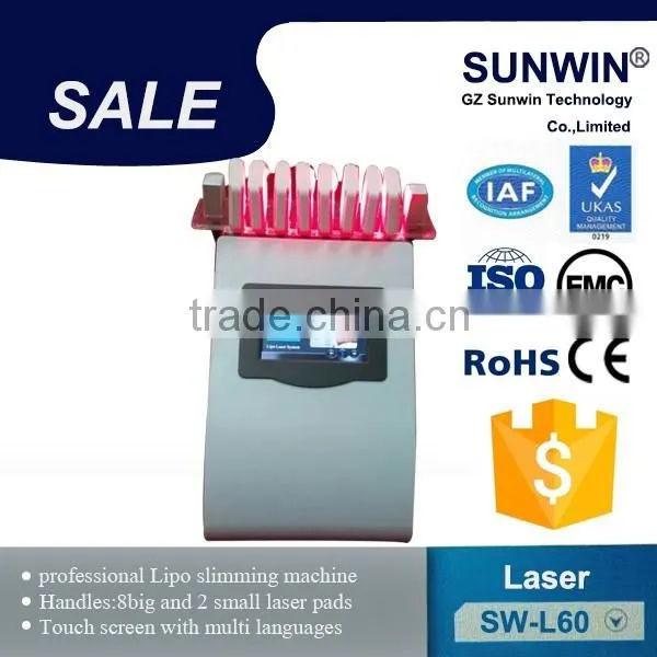 Profession 14 pads laser weight loss health laser slimming machine