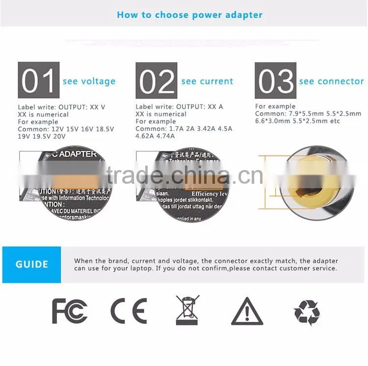Adaptor for Asus 19V 3.42A 65w laptop ac adapter