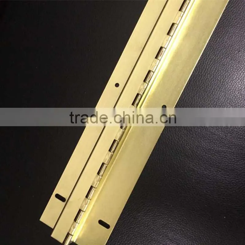 piano long hinge , Special Brass Plated piano hinge,