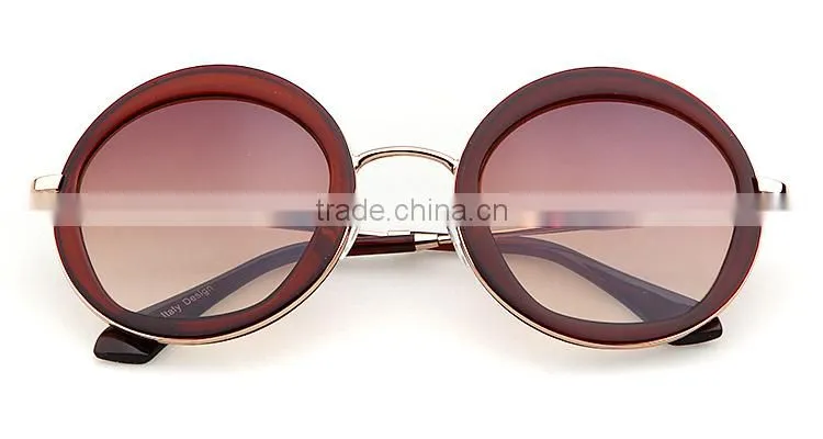YWGX Past FDA CE UV400 Test Reminiscent Colorful Pattern best round classic sunglasses