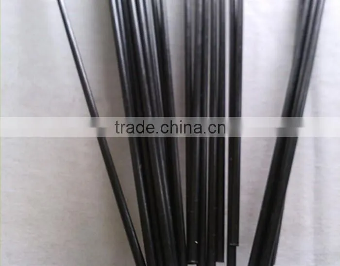 1.3mm OD plutruded solid carbon fiber FRP round rods for industial using