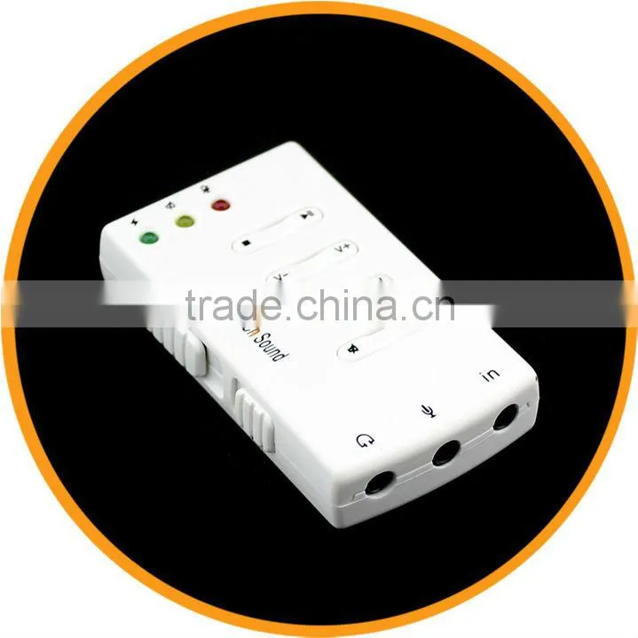 USB DAC Headphone Earphone Amplifier for Computer Virtual 7.1ch Sound Card White from dailyetech