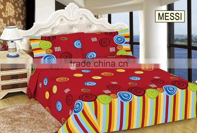 75D*150D 144F polyester brushed print bedding fabric