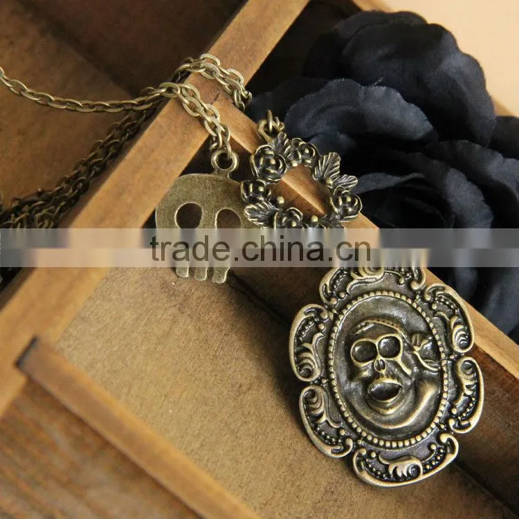 MYLOVE flower skull sweaterchain long necklace vampire MLSC-22