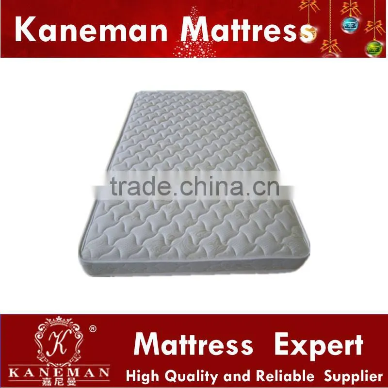 Cheap white knitted fabric spring mattress for hotel project