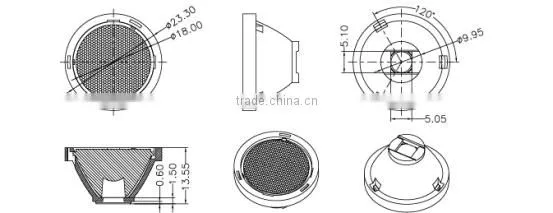 ilenstech lens many degree for wall washer light match cree Imitation lumens LED