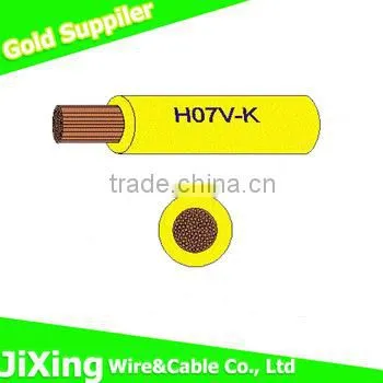 450/750V Copper core pvc insulated H07V-k flexible wire covering