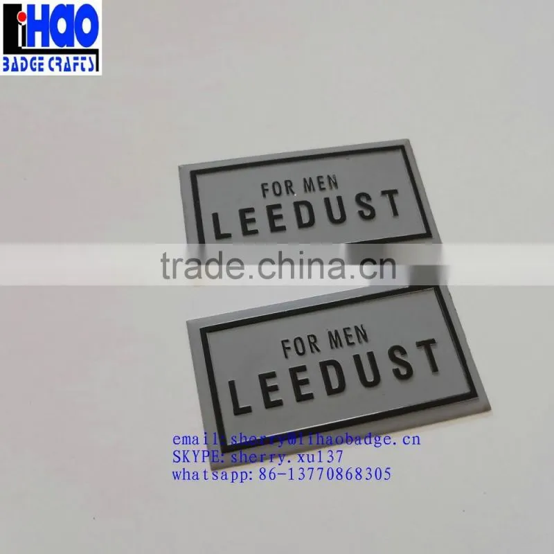 Customized high grade Perfume label, Metal Bottle Label StickerAluminum bottle badge