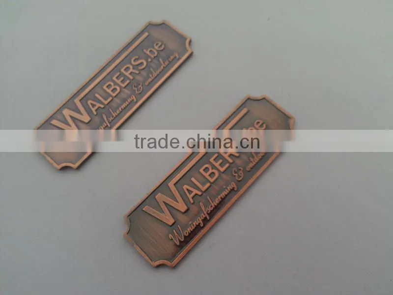 wholesale brass engraving plates for furniture , metal furniture badge