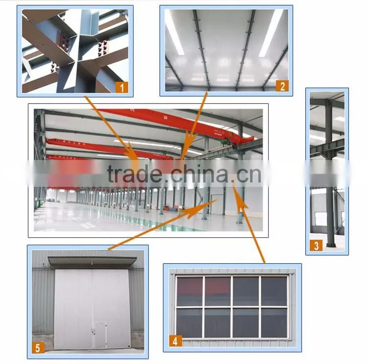 Export to Philippines galvanized metal structure warehouse