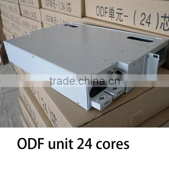China supplier fiber optic equiment 19 inch rack mounted ODF Unit box 24 Core
