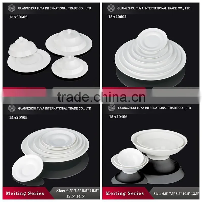 Beautiful high white wholesale ceramic dinner sets