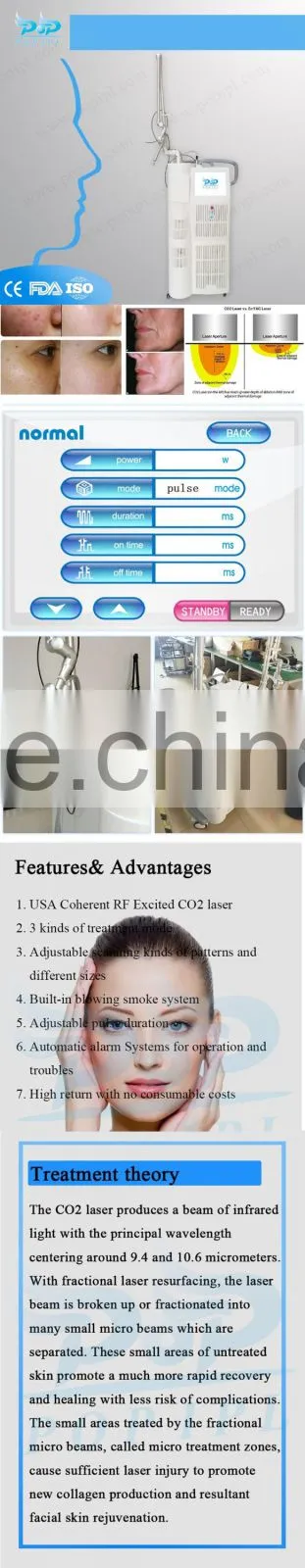 Fractional Co2 fractional Laser vaginal tightening machine& acne scar removal machine laser equipment co2 fractional laser