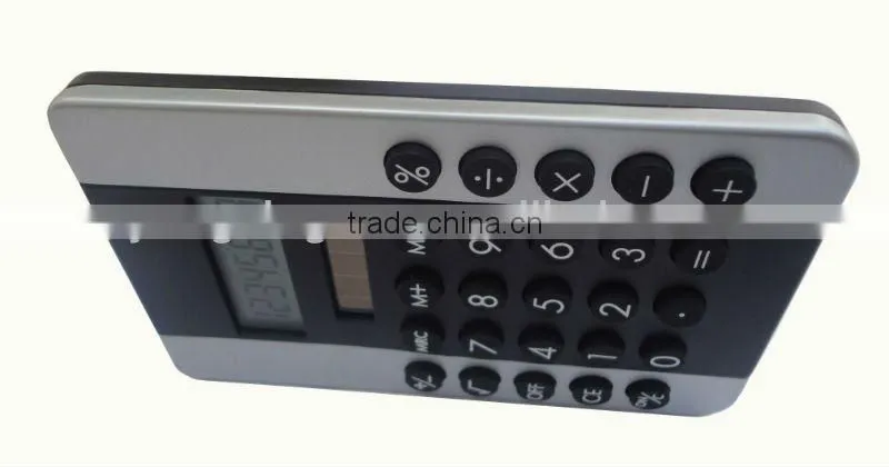 good quality cheap office gift 8 Digits flat dual power electronic Calculator
