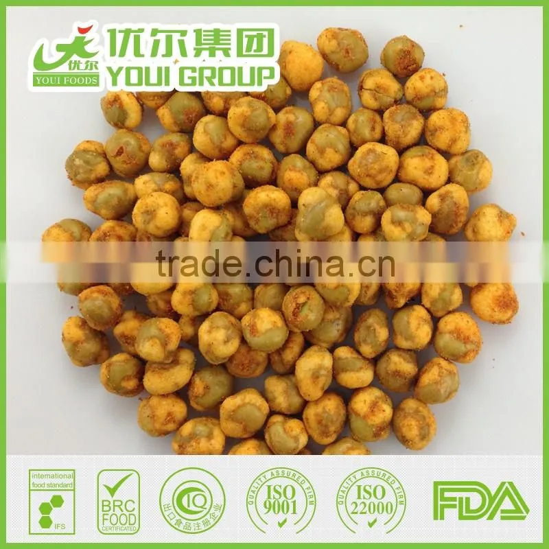 top sale wasabi peas coated wasabi green peas manufacturer