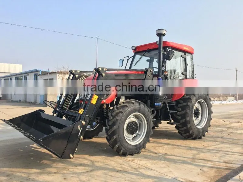 120HP, 130HP 4x4 big tractor with 4in1 front end loader, 4in1 FEL, slasher mower etc.