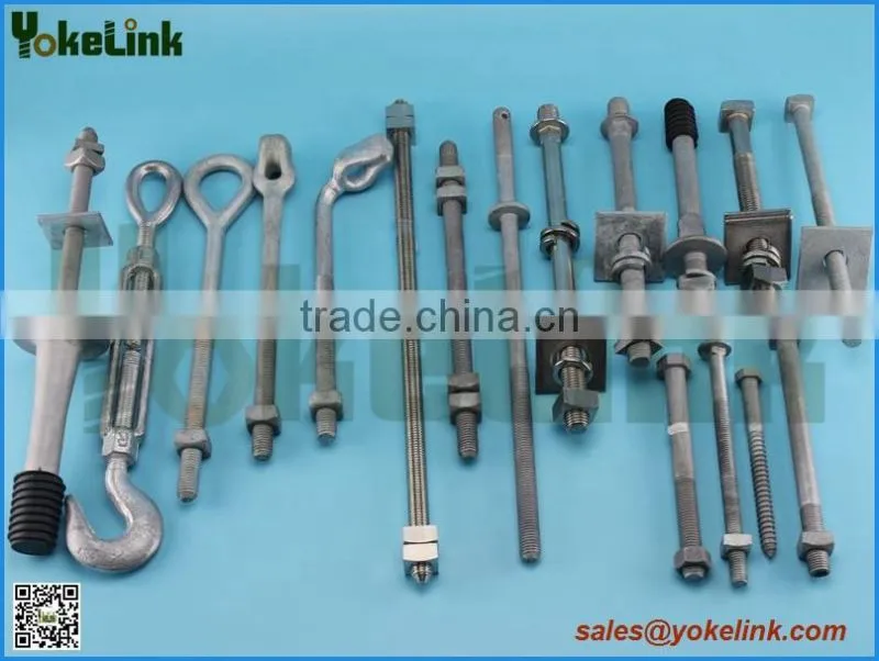 5/8''Carbon steel long bolt eye