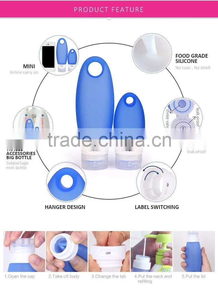 Kean 98ml Squeezable Silicone Travel Bottle