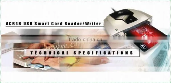 Acr38 Smart Card Reader chip card writer, smart card reader sam slot
