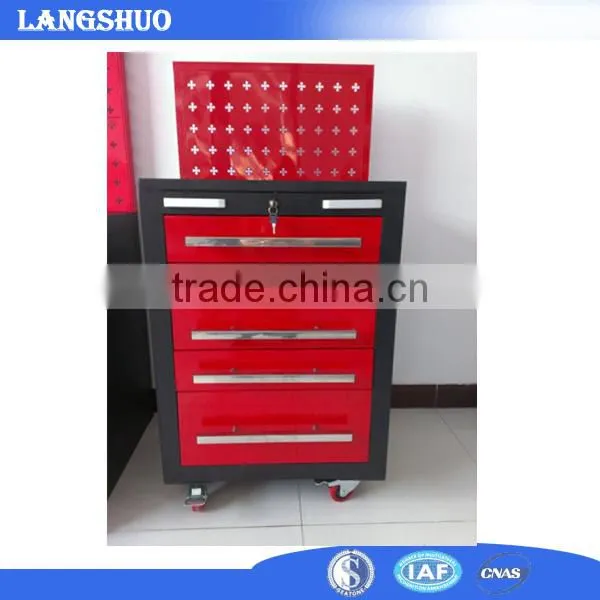 With pegboard trolley small box tool box roller cabinet