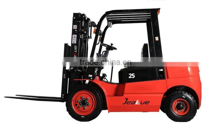 CE certificated 2.5T diesel/gasoline/dual fuel crane forklift