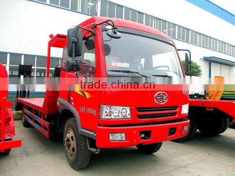 FAW 10 ton low flatbed truck for sale ,from original factory