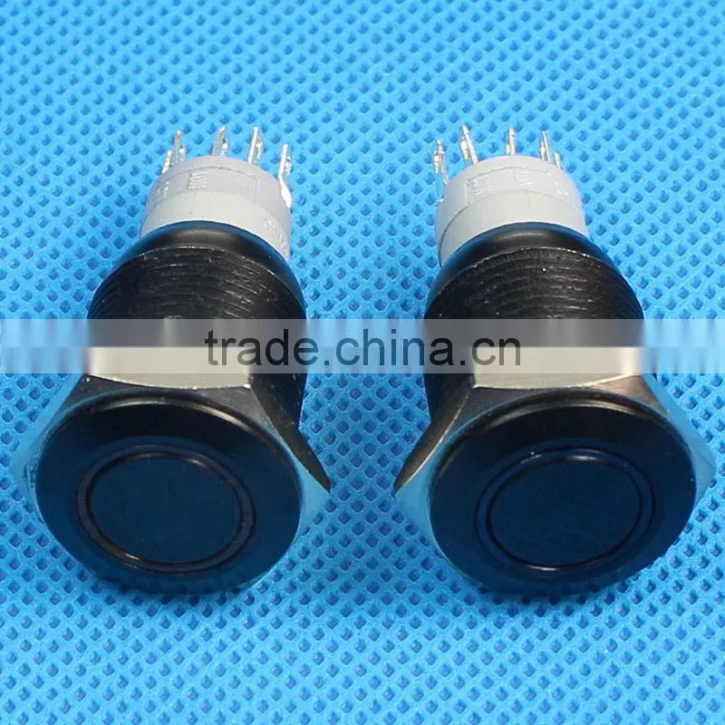 16mm illuminated metal pushbutton switch