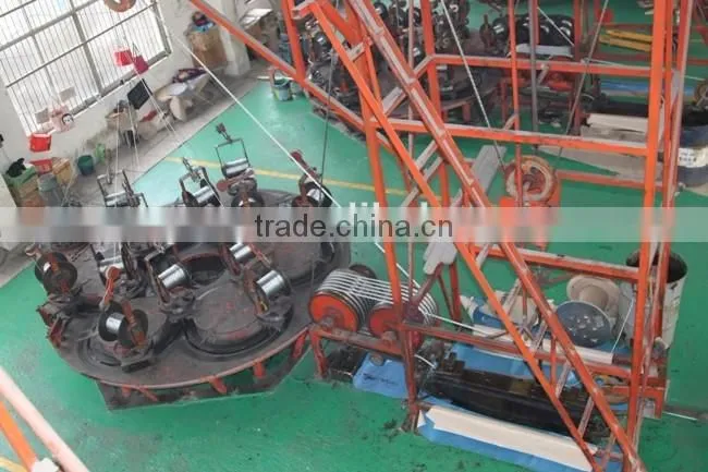 Conductors Stringing Anti twist Wire Rope 9mm Galvanized Braided for Power Line 6 Squares