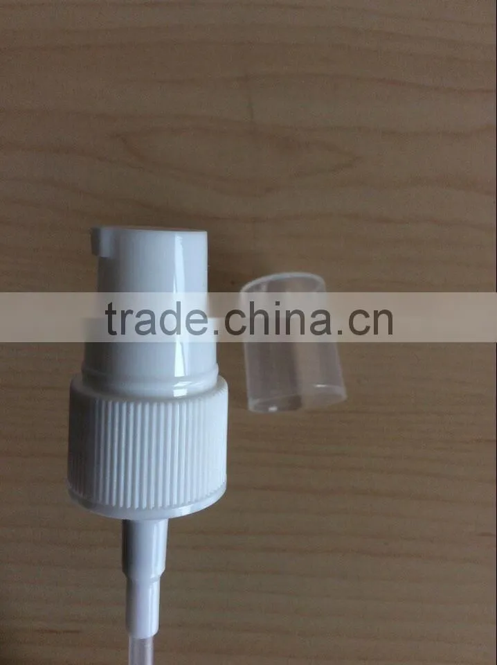 Treatment pump used in daily product packaging