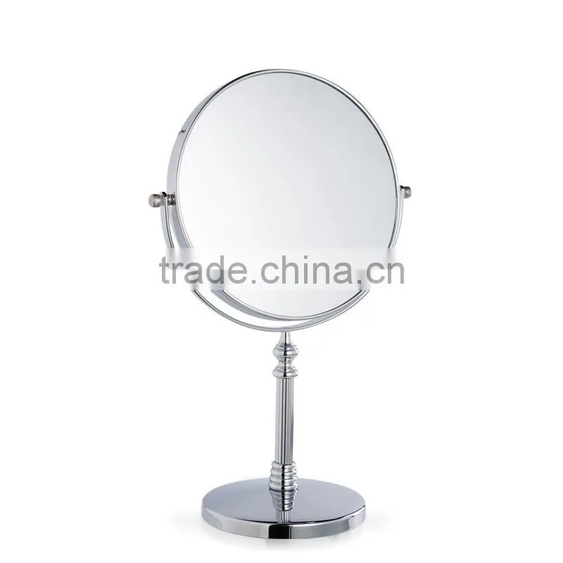 High quality metal electric magnifying desktop makeup mirror, double sides cosmetic mirror