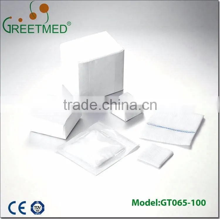 Disposable medical gauze swab