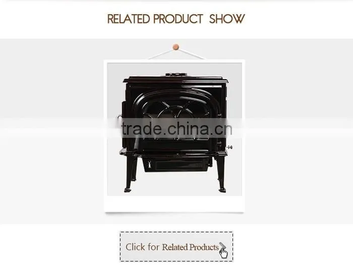 Big Size Indoor Freestanding Enamel Fireplace/wood burning stove for Home heating DHF737