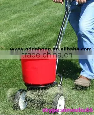 25L economical atv salt and farm seed spreader with round PP hopper