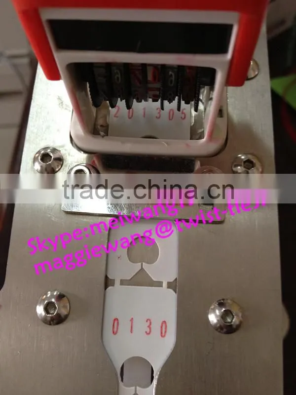 bread bag clips/kwik lock and machine