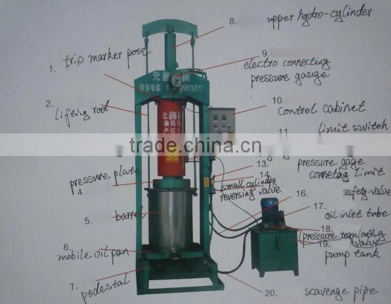 hydraulic camellia oil expeller plant