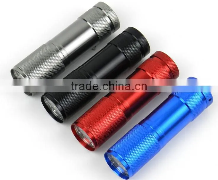3AAA Battery mini 9 LED led flashlight cheap flashlight