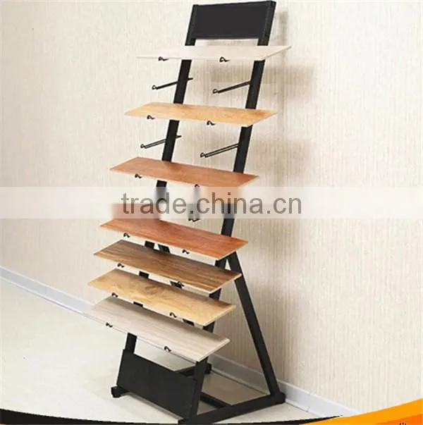 Multi-Tier Flooring Metal Tile Display Rack