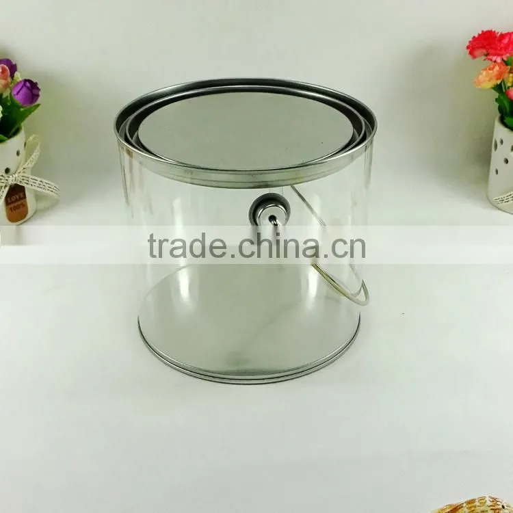 Food popcorn storage tin can
