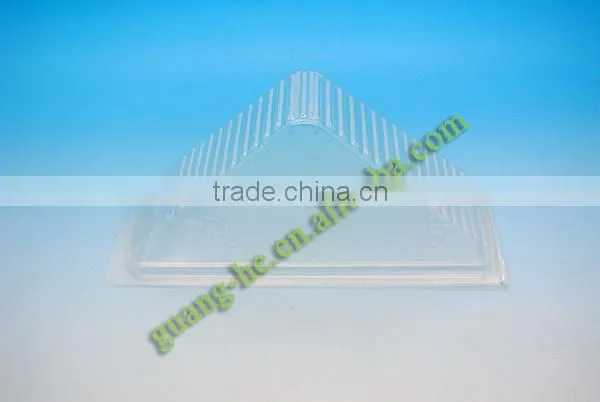 PLA clear plastic box for sandwich/clear plastic cake box
