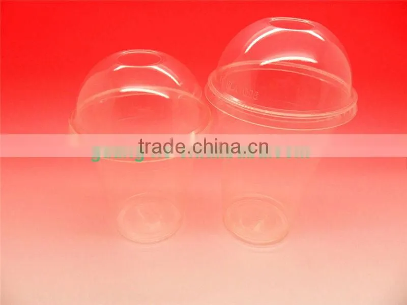 300ml/10oz disposable biodegradable non-toxic transparent plastic PLA cup for ice cream/cold drink