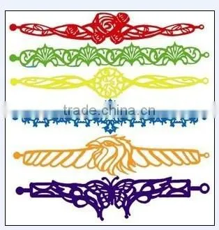 Cool hollow plastic bracelet silicone rubber bands