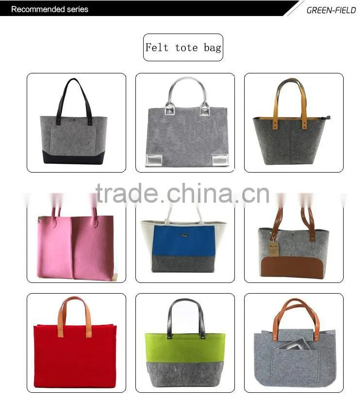 Promotion Custom printed felt tote bag document bag
