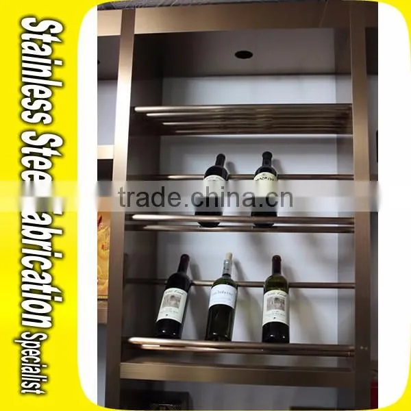 Modern Stainless Steel Bar Wine Cabinet For Hotel KTV Bar Club