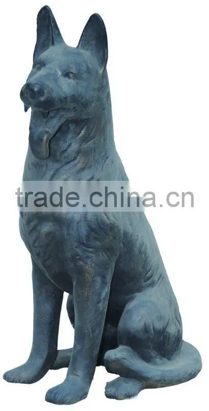 animal statue cast iron peacock
