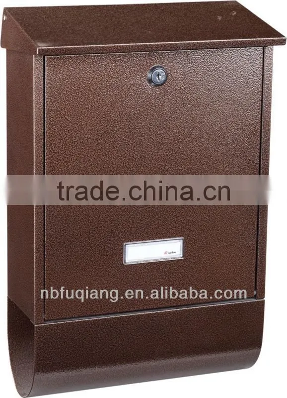 FQ-108A Wall mounted cast iron mailbox, metal mailbox, steel mailbox