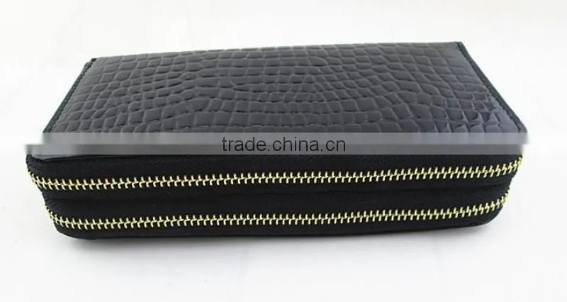 Ladies' croco Fashion PU Leather Wallet