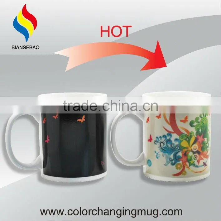 2017 promotional item 11oz mug custom color changing with logo